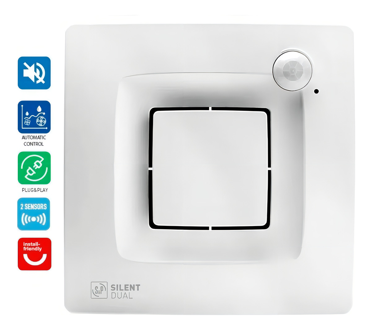 Extractor De Aire Baño Soler & Palau Silent 100 Dual - Sas
