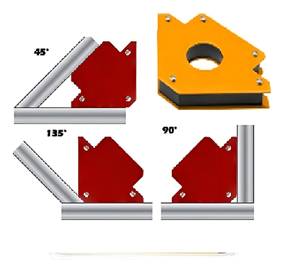 Escuadra Magnetica Para Soldadura 100 Mm 23kg Tolsen 44911 - Imagen 4