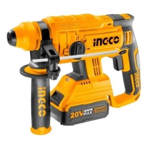 Rotomartillo Ingco Industrial 2 Bat. Y Carg Crhli202287 Color Amarillo Frecuencia 50/60hz