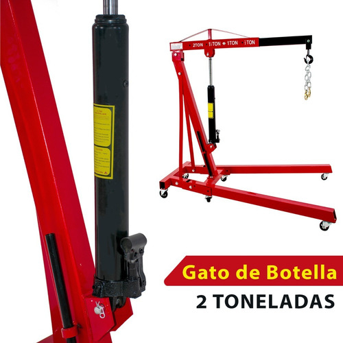 Pluma Hidraulica Plegable Motor 2 Ton Profesional Uso Rudo - Imagen 7