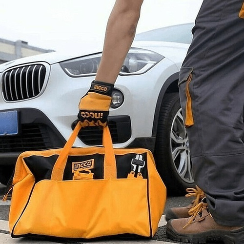 Bolso Bolsa De Herramienta 16 Pulgadas Ingco Htbg28161 Color Amarillo - Imagen 4