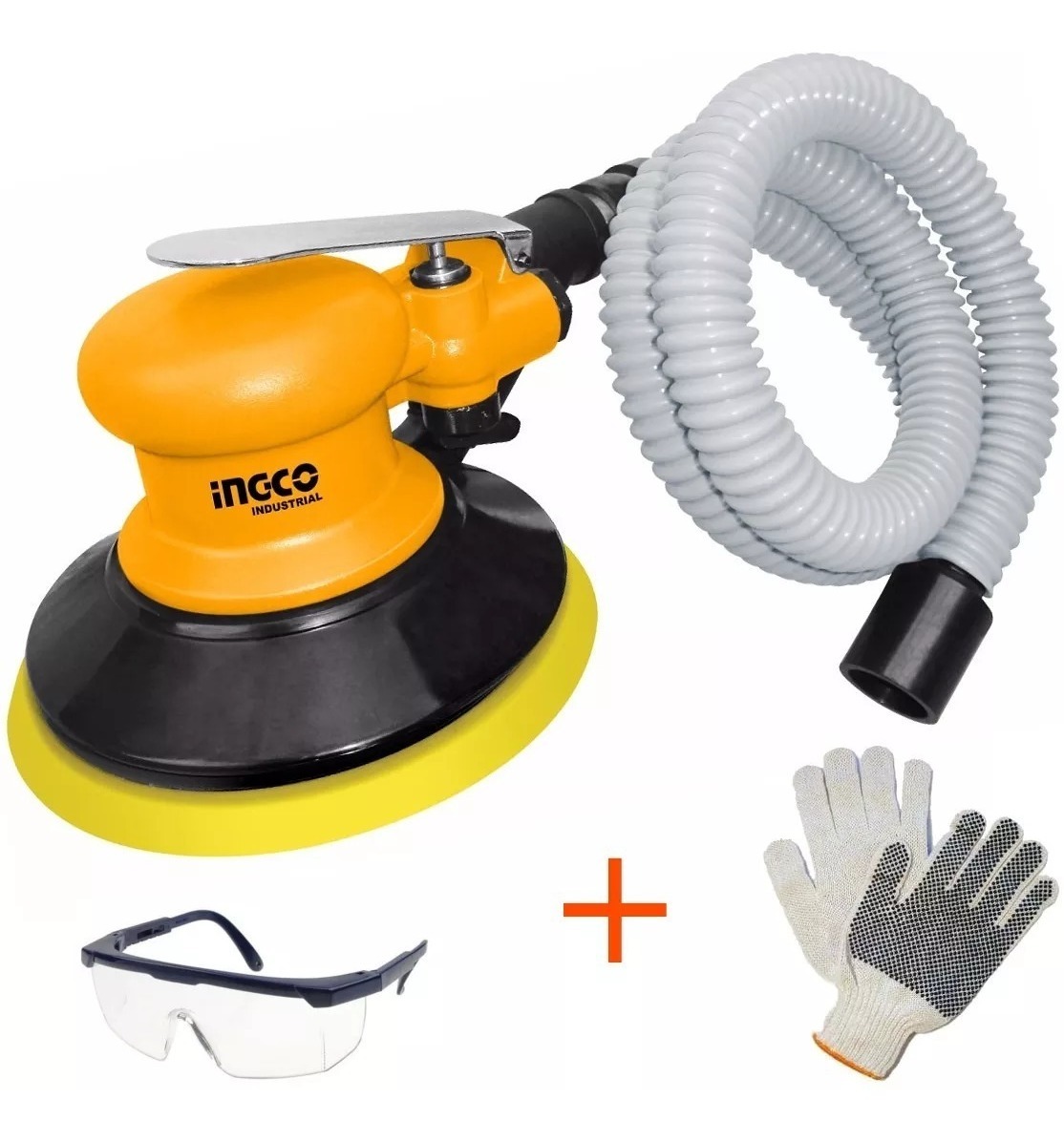 Lijadora Neumática Orbital 6'' 150mm Ingco Industrial Tyt - Imagen 2