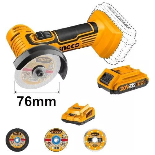 Amoladora Mini Multifuncion 3 Ingco Cagli76017 - Smf Color Naranja Frecuencia 50 60 - Imagen 2