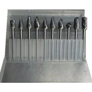 Lima Rotativas 10 Unidades Acero Rápido 3mm Eje - Tyt