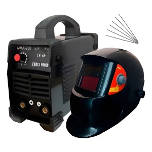 Soldadora Soldadura Eléctrica 200amp Con Careta Fotosensibl