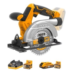 Sierra Circular 5 1/2 A Bateria 20 Volt Ingco Csli1401 Line Color Amarillo