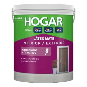 Pintura Latex Inca Hogar +cubritivo Paredes Int Ext 18lts Color Blanco