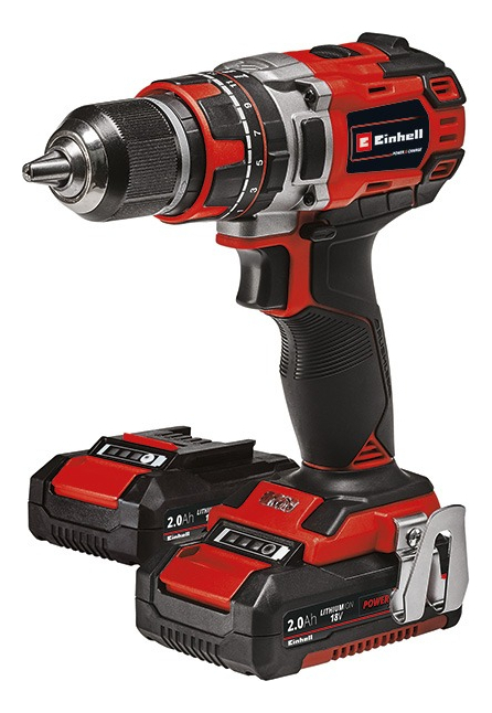 Taladro Einhell Percutor Brushless 2 Bateria 2 Amper Kit Color Rojo Frecuencia 50 Hz/60 Hz - Imagen 2