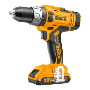 Taladro Percutor Atornillador Inalámbrico De 10mm Ingco Cidli2002 + Accesorio 50hz/60hz Amarillo/negro 50 Hz/60 Hz