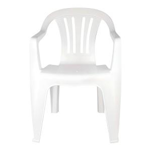 Sillón Decorativo De Plástico Mor De 6 Pulgadas, Color Blanco, De Hasta 182 Kg Blanco Luna Liso