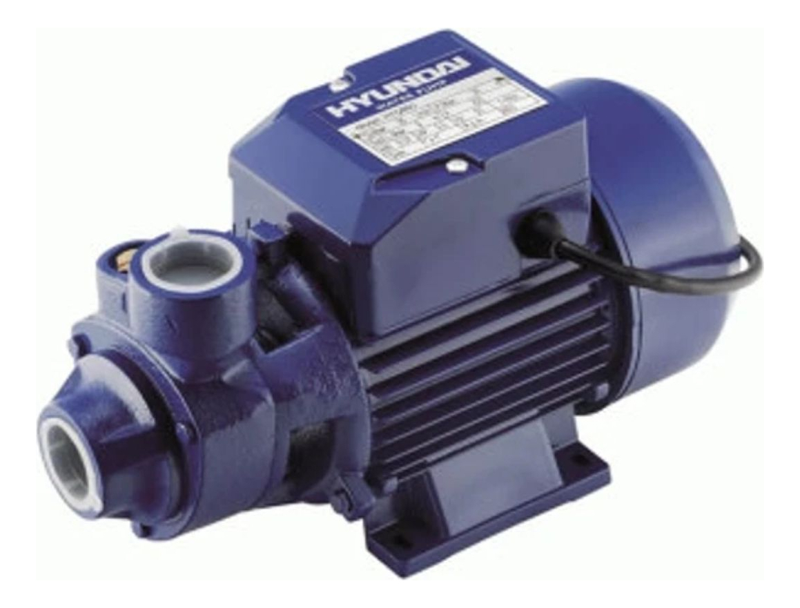 Bomba Periférica 1/2hp Altura23m Hyundai Hyqb60-1 Ferrejido Color Azul Frecuencia 50hz 50 Hz - Imagen 3