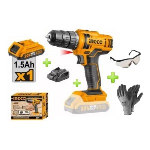 Atornillador 20v 1 Bateria + Cargador Ingco Cdli20051 Tyt