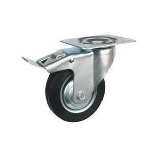 Rueda Con Freno 100 Mm Base Giratoria - Tyt