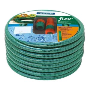 Manguera Flexible Tramontina De Pvc Verde De 3 Capas, 1/2 20 M