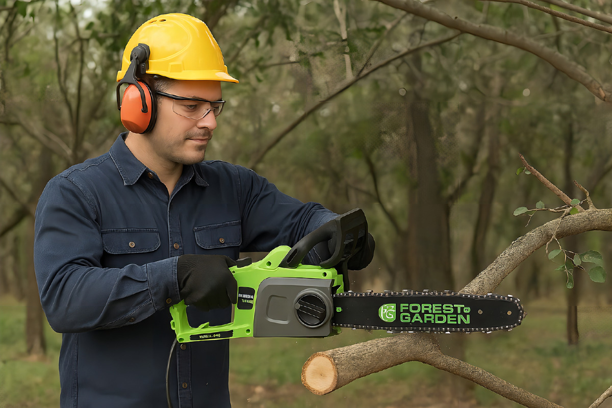 Motosierra Electrosierra Forest & Garden El616/4/220f 16 Color Verde - Imagen 4