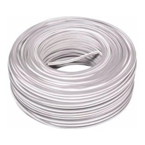 Rollo 100 Metros Cable Gemelo 2 X 2 Mm Color Blanco