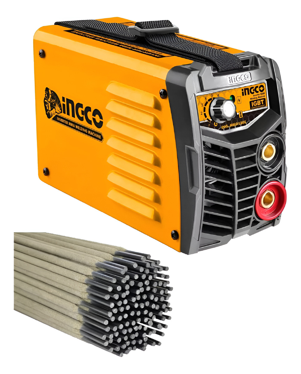 Soldadora Inverter 180amp Mma Ingco Mma18058 +5kg Electrodos