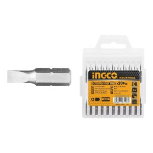 Punta Atornillador Chata Sl6.0x1.0 25mm Ingco Sdb11sl413 Tyt