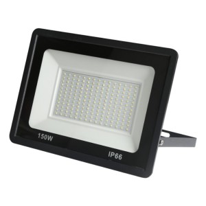 Foco Reflector Led Exterior 150w Con 1 Año Carcasa Blanco
