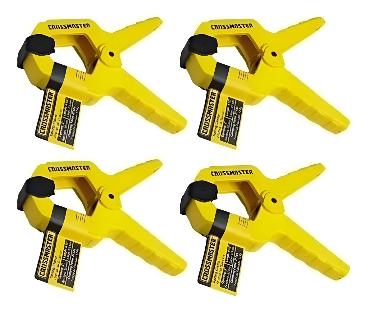4 Prensas Pinza Sujeción Plastica12kg 150mmx50mm Crossmaster