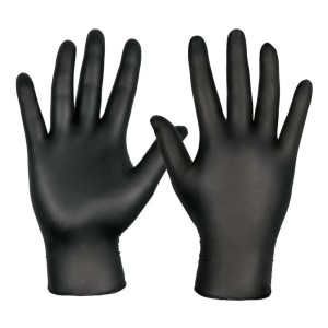 Guantes Desechable Nitrilo Negro Wurth X Caja 100 Unidades