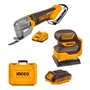 Lijadora Orbital P20s + Herramienta Multifuncion Color Amarillo Frecuencia 50hz 60hz