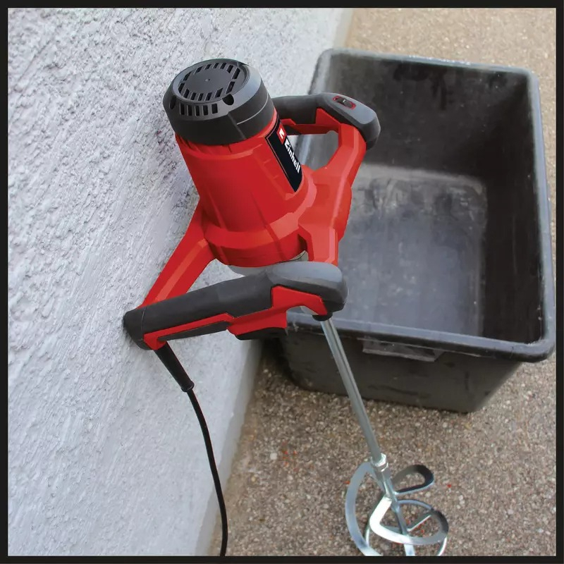 Mezclador Multiuso Einhell Mezcladora De Pintura Cemento Yeso 1400w - Imagen 5