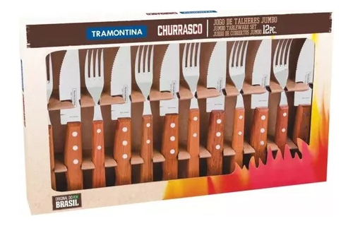 Juego Para Asado Jumbo 12 Piezas Tramontina - ´tyt - Imagen 4