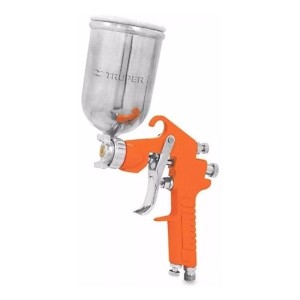 Pistola De Pintar C/ Compresor Tarro Arriba Aluminio 400ml