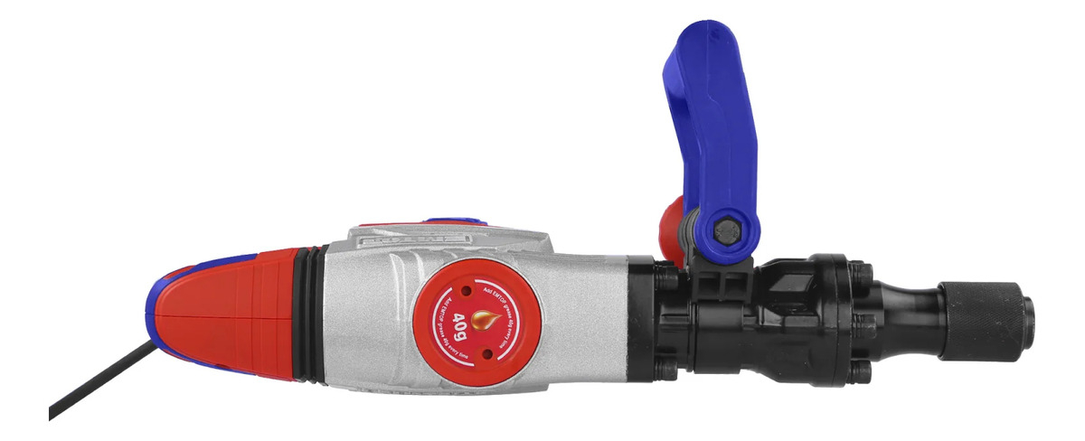 Martillo Demoledor Rotomartillo 1300w 20j Enc Sds Hex Emtop Color Rojo - Imagen 2