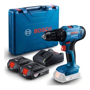 Taladro Atornillador Percutor 18v Bosch Inalámbrico 13mm Color Azul
