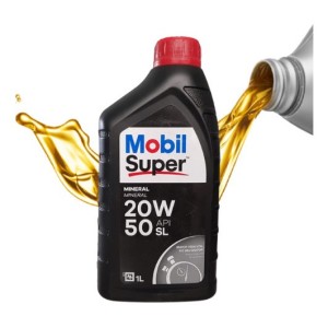 Aceite Lubricante Para Motor Mobil Super 20w50 Mineral Api Sl