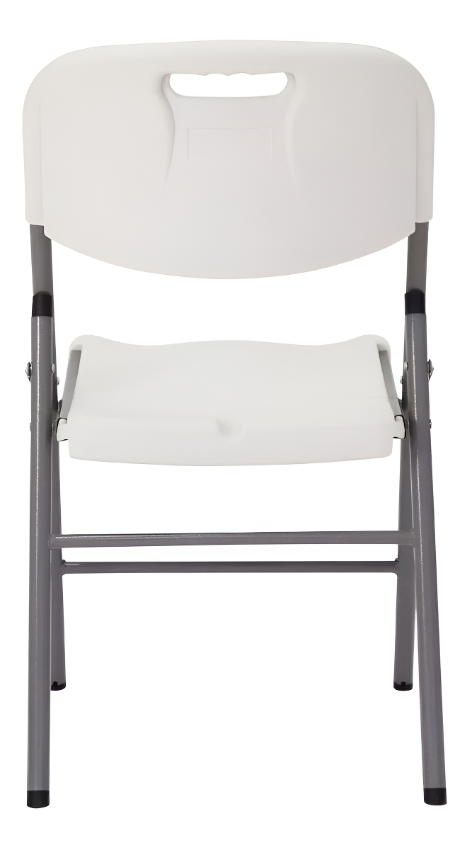 Silla Plegable De Plástico Y Acero Para Jardín Camping LG Color Blanco Blanco - Imagen 4