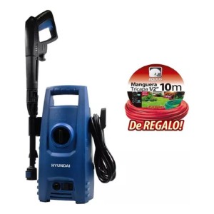 Hidrolavadora Hyundai 105bar 1500w + Manguera Tricapa 10mts