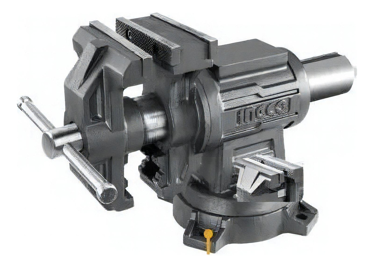 Morsa De Banco Multiproposito Ingco Hbv085 125mm Base Girato - Imagen 3