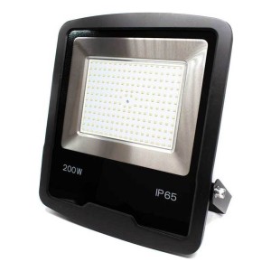 Reflector Led Life Lh-2014 200w 6500k Ip65 Luz Fría Blanco Negro Blanco Frío