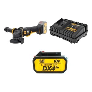 Amoladora Angular Catdx31b 115m 18v + Cargador Y Bateria 4ah