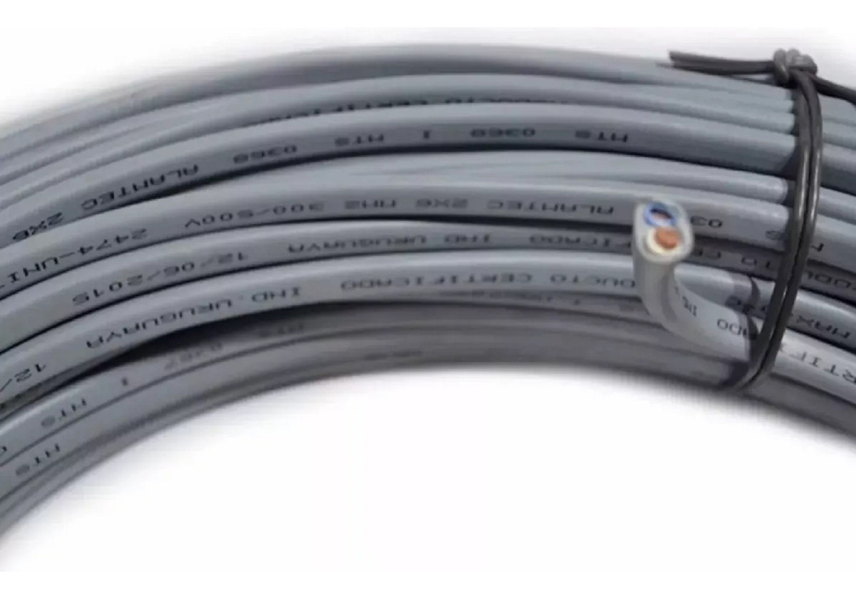 Cable Super Plastico 2x6 X50 Mts