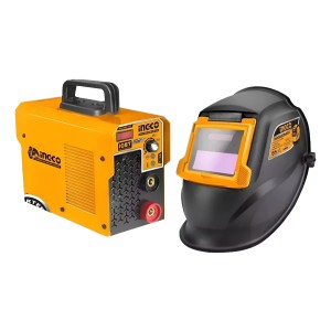 Soldadora Inverter Compacta Ingco Pro 160 Amp Igbt + Careta
