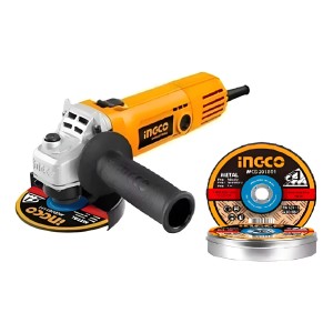 Amoladora Angular 4 1/2 750w Ingco Ag75028 + Set 10 Discos