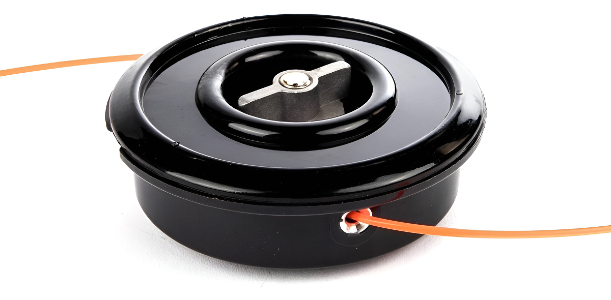 Cabezal Carretel Porta Tanza Manual Desmalezadora Universal Color Negro - Imagen 2