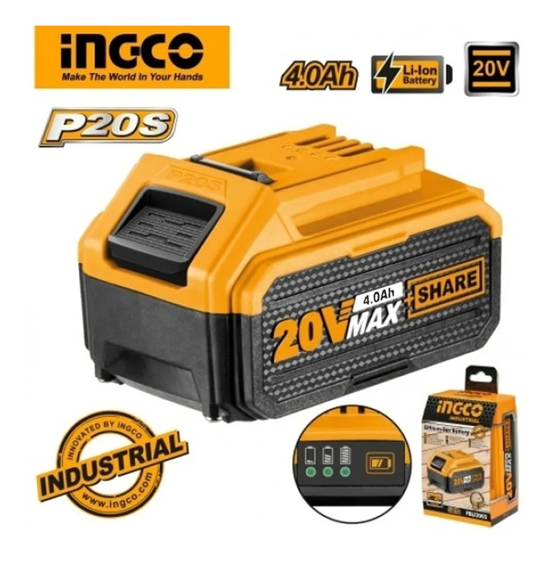 Batería De Litio Ingco 20v +share 4.0ah - Tyt - Imagen 2