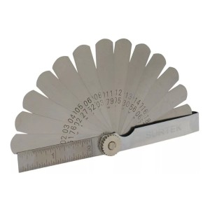 Galgas Calibrador De Hojas 3'' 15 Hojas Surtek - Tyt