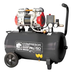 Compresor Silencioso 2.5 Hp 50 Lts Sin Aceite Equus
