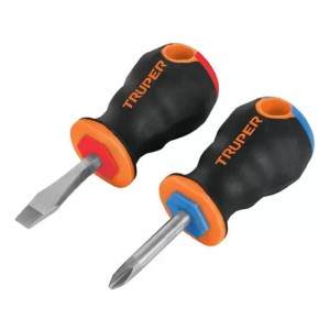 Juego De 2 Desarmadores 3/16x4 Mango Comfort Grip Truper Tyt