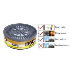 Filtro P/ Mascara Multigas Carbon Activado Ingco Hcd02 - Tyt