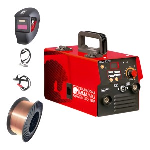 Soldadora Inv Igbt Mma Mig Sin Gas 120a +careta+1k Alambre