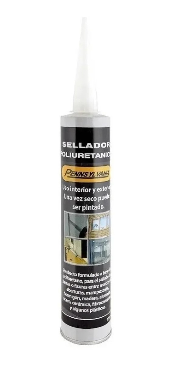 Sellador Poliuretánico Pennsylvania 310ml Pintable Gris Pf
