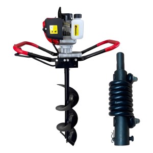 Pocera Manual Con Motor Gasolina Con Espiral