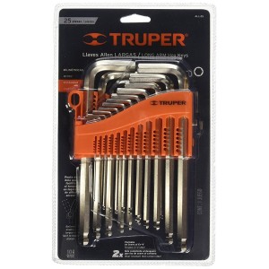 Llaves Allen Truper 25 Piezas Organizador De Plástico All-25